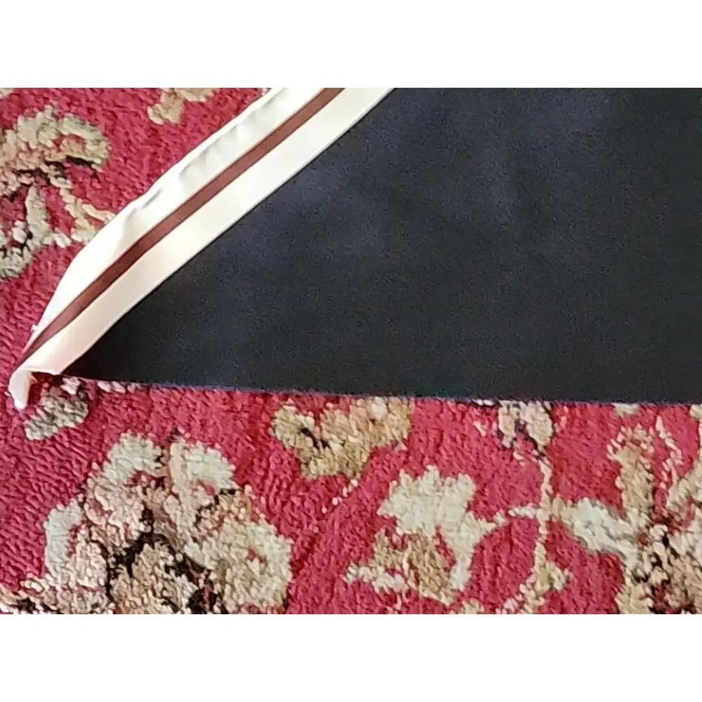 RARE MARNI H&M SILK HEAD SCARF TRIANGULAR Navy/ivory Signed 30